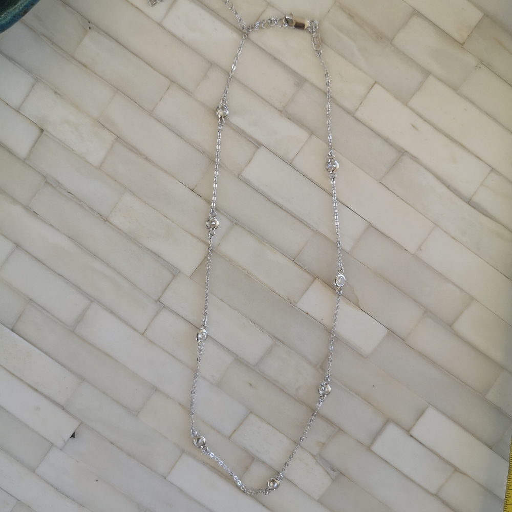 Sparkly Silver Necklace